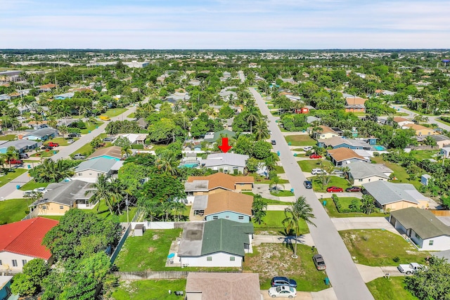 birds eye view of property featuring a residential view