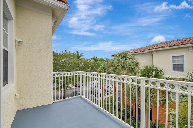 view of balcony