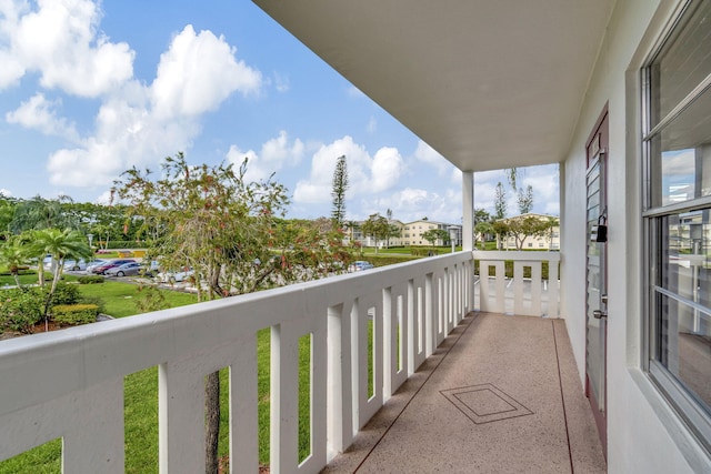 view of balcony