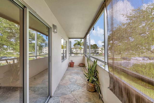 view of sunroom / solarium