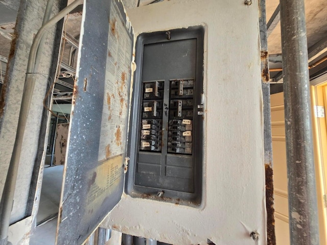 utility room featuring electric panel