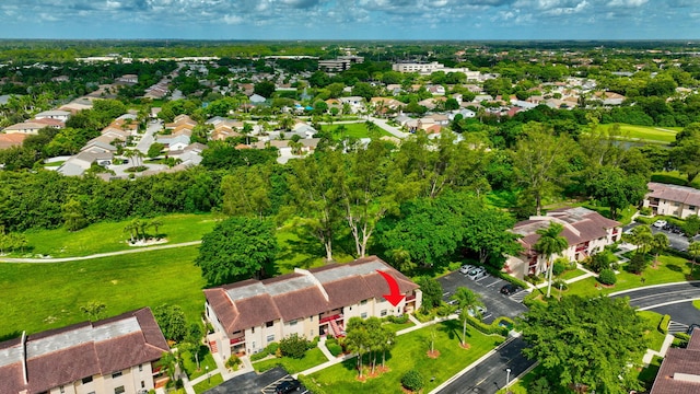 aerial view featuring a residential view