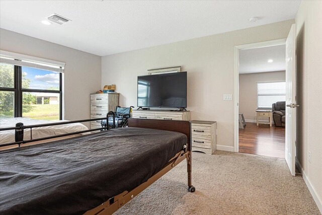 bedroom with carpet flooring