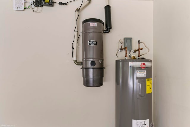 utilities featuring electric water heater