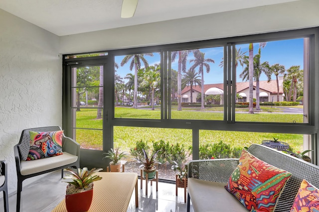 view of sunroom / solarium