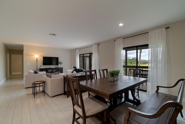 view of dining area