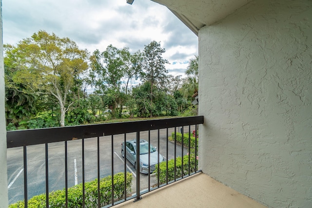 view of balcony