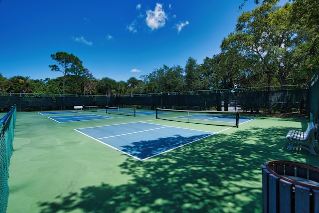 view of tennis court