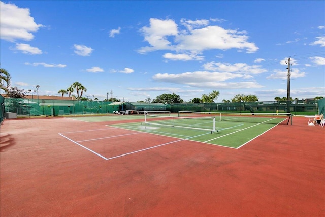 view of sport court