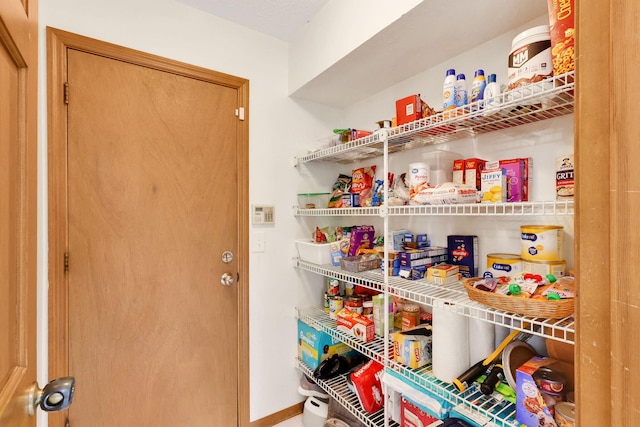 view of pantry