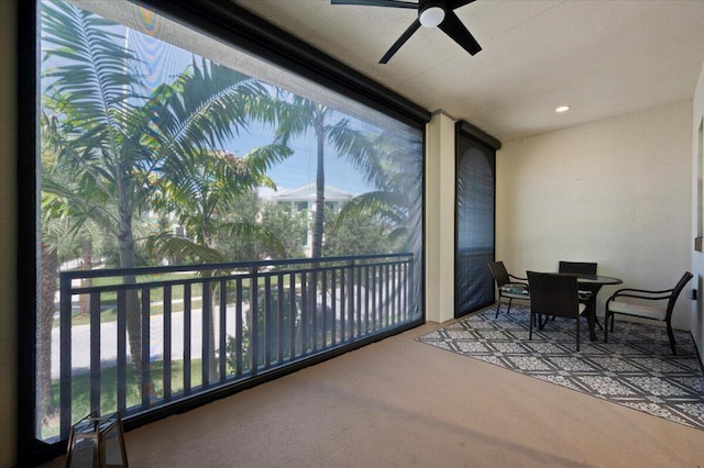 living room with light tile patterned floors