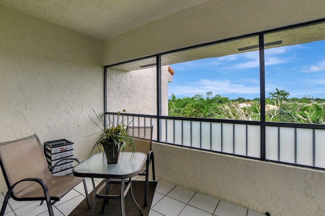 view of sunroom