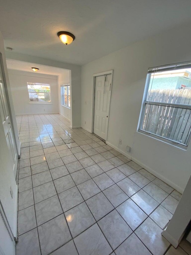 view of tiled entryway