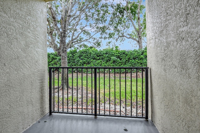 view of balcony