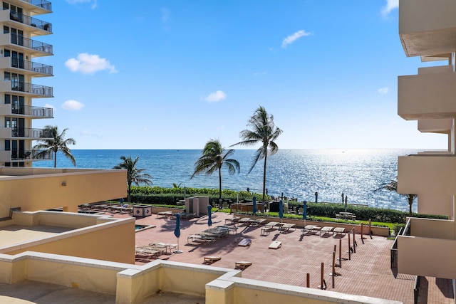 view of water feature