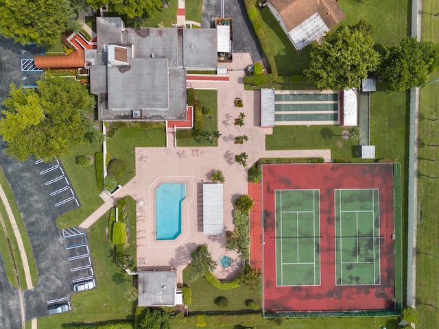 birds eye view of property