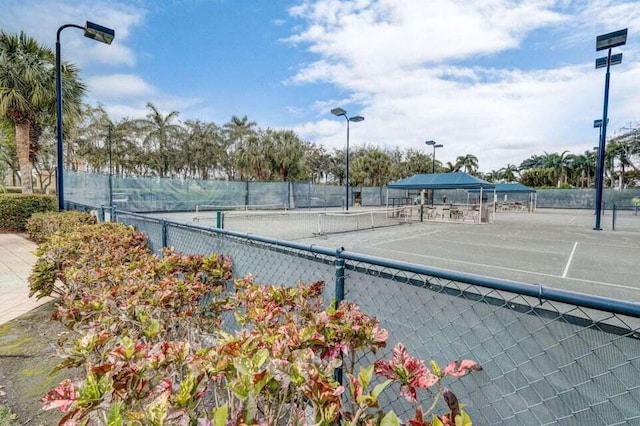 view of tennis court