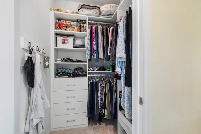 view of closet