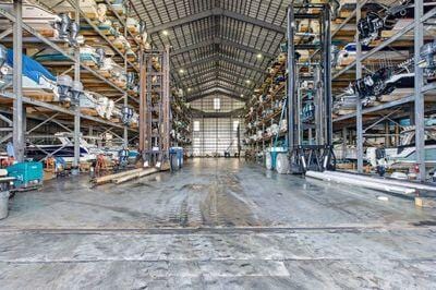 interior space with high vaulted ceiling