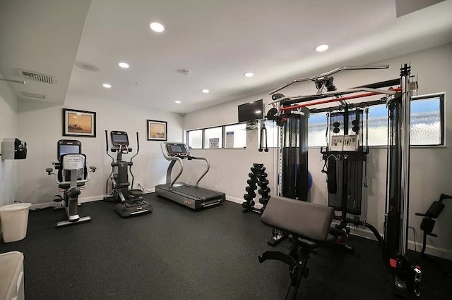 view of workout area