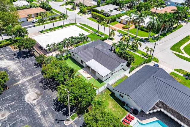 bird's eye view featuring a residential view