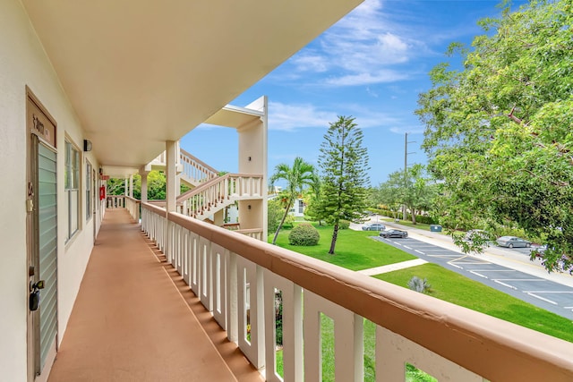 view of balcony