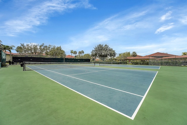 view of tennis court