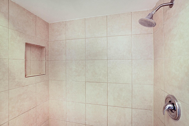 bathroom with tiled shower