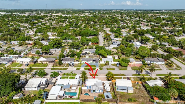 5278 NE 19th Ter, Pompano Beach, FL 33064 - aerial overview of property's location with nearby suburban area