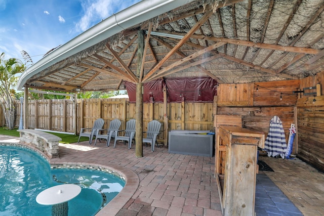 5278 NE 19th Ter, Pompano Beach, FL 33064 - view of pool with a gazebo and a patio area