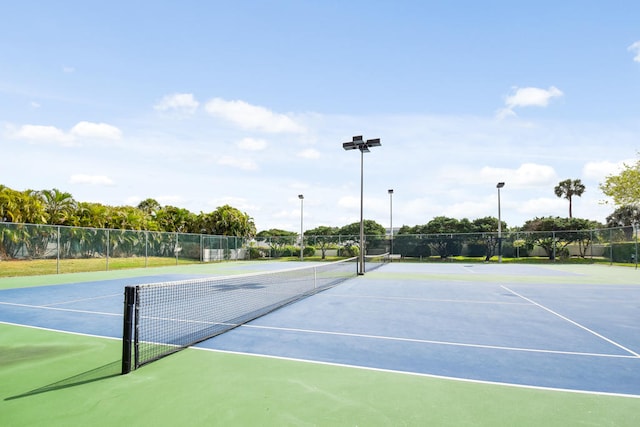 view of sport court