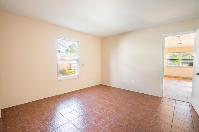 view of tiled empty room