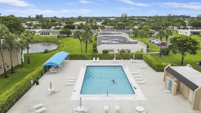 view of pool with a patio