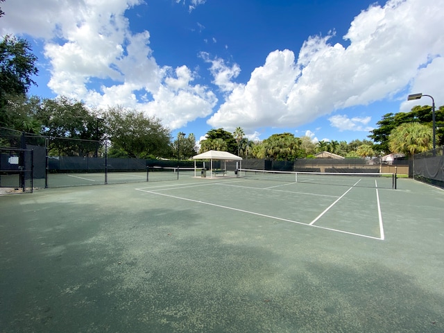 view of tennis court