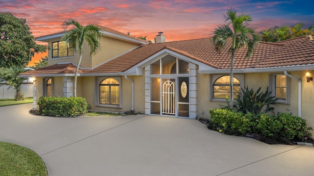 view of mediterranean / spanish-style home