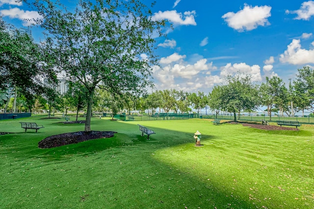 view of home's community featuring a yard