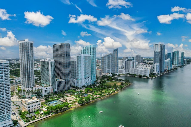 city view with a water view