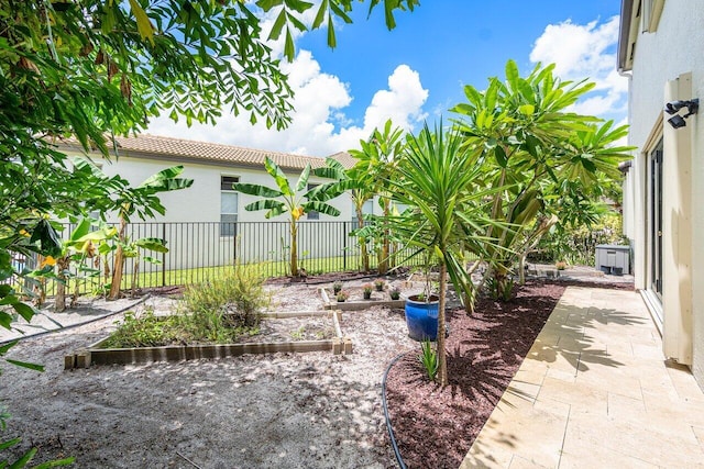 view of yard with a patio area