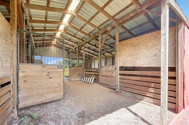 view of horse barn