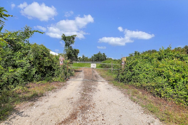 view of road