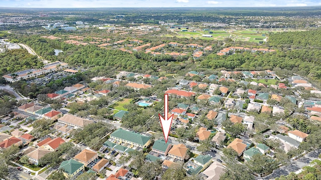 bird's eye view featuring a residential view