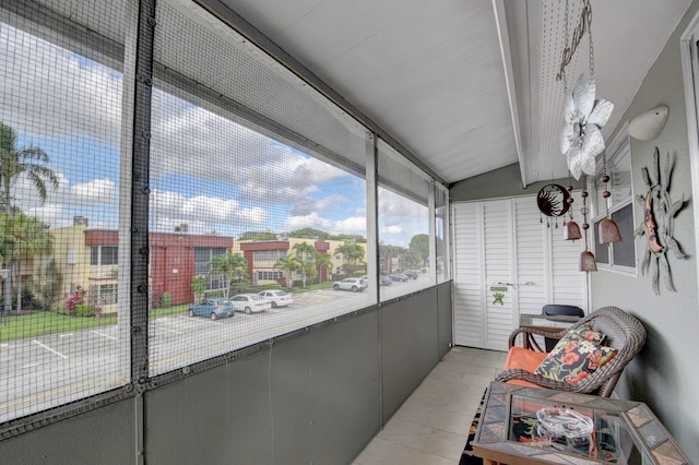 view of sunroom