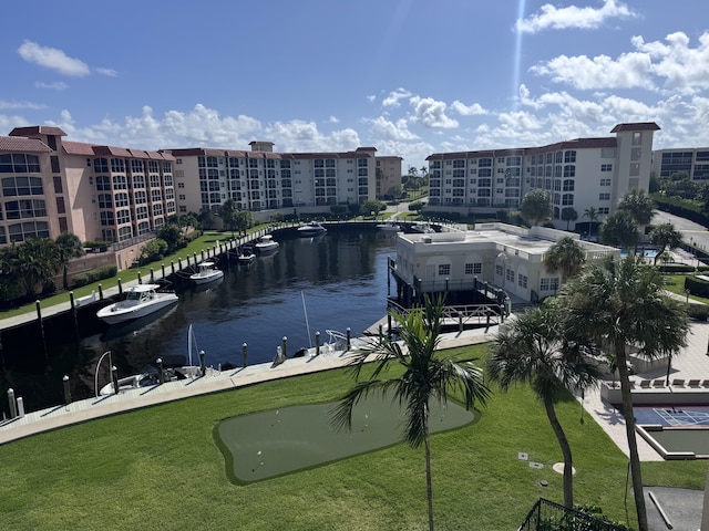 view of water feature