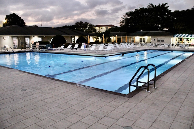 view of pool with a patio