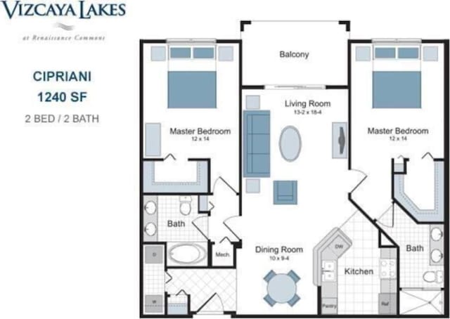 1660 Renaissance Commons Blvd Unit 2218, Boynton Beach, FL 33426 - view of layout