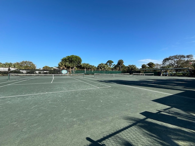 view of sport court