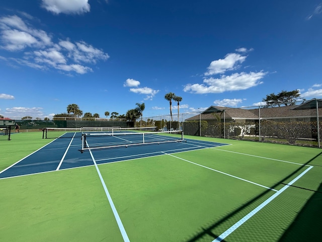 view of sport court