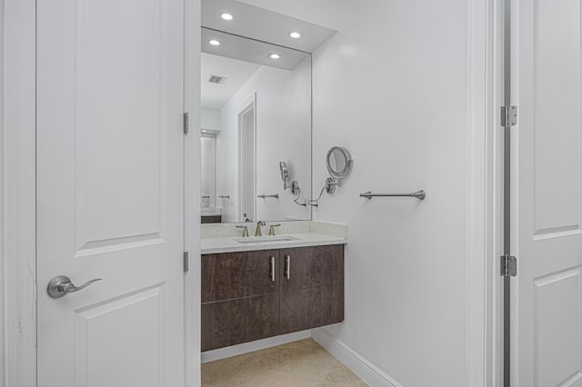 bathroom featuring vanity