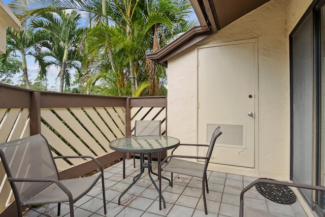 view of balcony