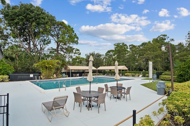 view of pool with a patio